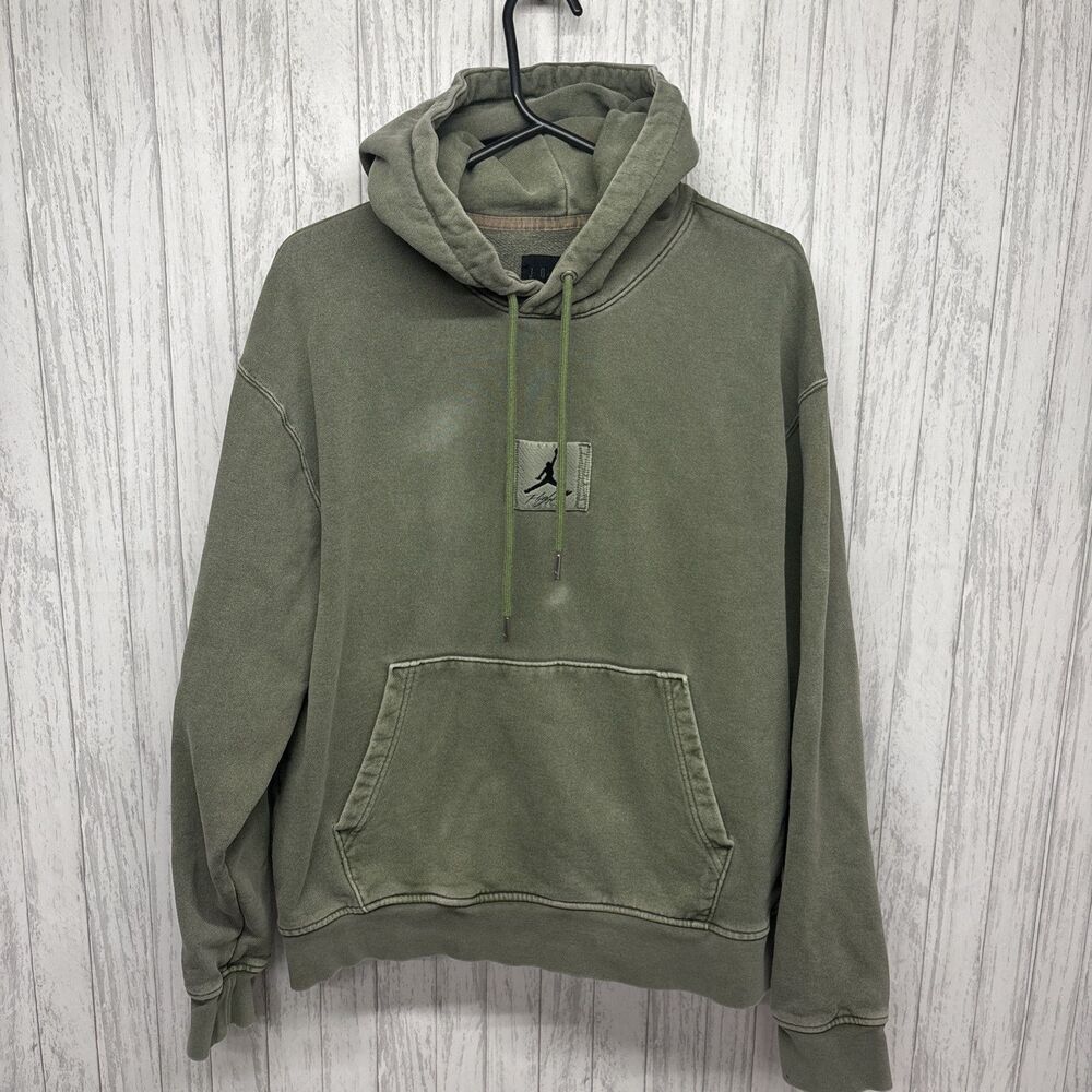 Mens Size M Jordan Flight Washed Pullover Hoodie Flaw